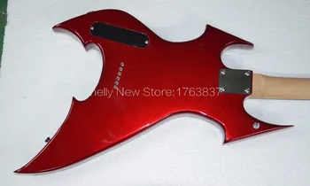 Shelly novi trgovini tovarne po meri rdeče mettalic iskrico BC niz skozi bat ogenj telesa električna kitara glasbila trgovina
