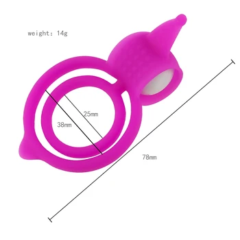 Silikonski Elastični Dvojno Petelin Obroč Vibrator Jajčevec Moški Penis Prstan Zamudo Izliv G Spot Masaža Sex Igrače za Pare