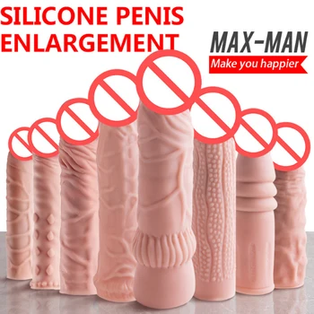 Silikonski Penis Rokavi Za Enkratno Uporabo Penis Prstan Moški Penis Širitve Seks Odraslih Izdelkov Zavira Ejakulacijo Nepremočljiva Seks Igrače