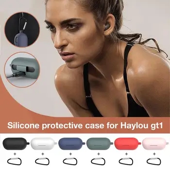 Silikonski Slušalke Varstvo Primeru Prenosni Zaščitno Polje Svetlobo, Dotik, odporen na udarce odporen na Praske Načrta Za Haylou GT1