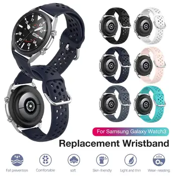 Silikonski Trak Watch Band Za Samsung Galaxy Watch3 41mm Pametno Gledati Zamenjava Manšeta Watchband 6 Barv Zapestnica Trak