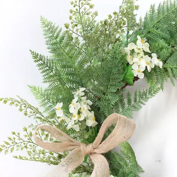 Simulacija Cvet Dekoracijo Umetnih Listi Zelenih Rastlin Garland 50 cm Kmečki Slog Vrata Naravno Perilo Pene Odlikovanja