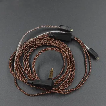 Slušalke Žične Visoke Čistosti Oxygen-Free Copper Twisted Nadgradnjo Kabel 2 Pin Kabel Za KZ ZS10/ZST/ES3/ES4/ ZS6/ZSA/ED16