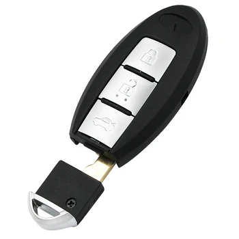 Smart Remote tipka za Vstop brez ključa Tipko Lupini Primeru 3 Gumb Za Infiniti + Nerezane rezilo