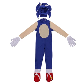Sonic Otrok Kostume Risanka otrok Cosplay Igre Obleko Gor Rekviziti Fant Stopnji Uspešnosti Kostum Halloween Party Jumpsuit Oblačila