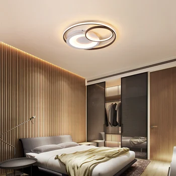 Spalnica Dnevna soba LED Stropne Luči lustre de plafond moderne Krog krog obroči Sodobni LED Stropne Svetilke za dom
