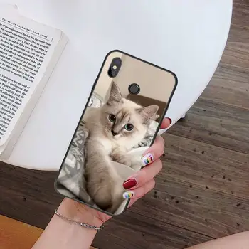 Srčkan živali mačka kawaii Stranka Primeru Telefon Za Xiaomi Redmi opomba 4 4X 8T 9 9 10 K20 K30 cc9 9t max pro lite