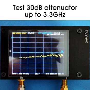 Strokovno Vektorski Analizator Omrežja MF HF VHF UHF Antena Analizator Merjenje 4.0 palčni LCD-Zaslon 50Khz-3GHz Z EVA Vrečko