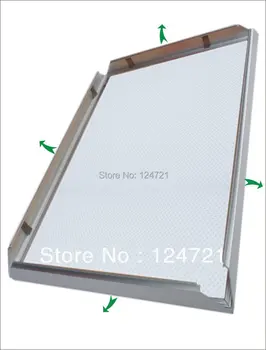 Super Slim Aluminij LED svetlobne plošče/Osvetljen Zaslon a1 Velikost Phote Okvir 8pcs/veliko Brezplačna Dostava