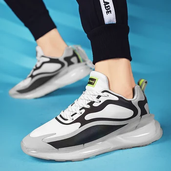 Svetlobna trendy moški tekaški športni copati kokice čevlji pisane čevlje velikosti čezmejnih moške šok absorpcije priložnostne čevlji nova