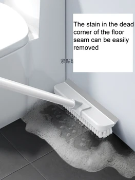 Talna krtača kopalnica talna krtača krtača dolg ročaj kopalnica gospodinjski ščetine floor cleaner keramična talna krtača