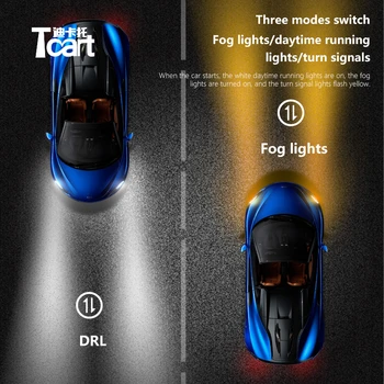 Tcart avto 2020 novo 3in1 LED pribor za ford focus 2 3 MK2 MK3 mustang ranger Teče smerokaze meglenki
