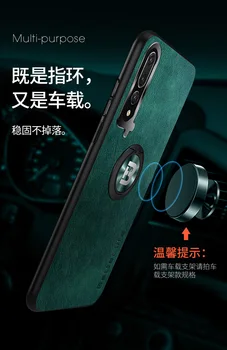 Telefon Primeru Za Huawei P20 P30 P40 Pro Lite Y9 P Smart Z Prime 2019 Usnje Lupine Objektiv protection Anti-padec Avto Magnetni Pokrov