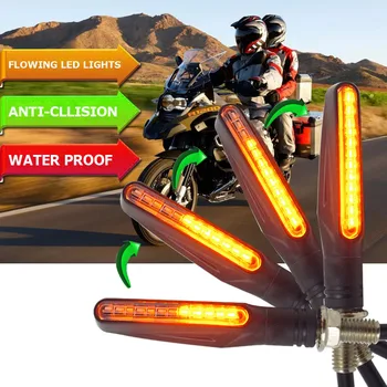 Teče motocikel vključite opozorilne luči Utripanja LED Rumena Indcator luči ZA bmw f 800 gs bmw s1000rr yamaha ybr honda x4 honda xr