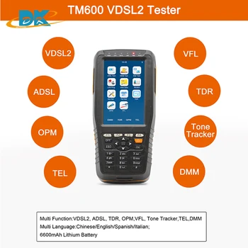 TM-600 VDSL VDSL2 Tester za xDSL-Line test in Orodja za Vzdrževanje TM600 VDSL2 ADSL DMM,ADSL/VDSL2/OPM/ VFL/TDR Funkcija/