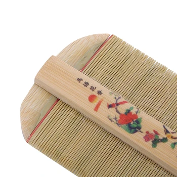 Tradicionalni Bambusa Lice Glavnik Ročno Gosto Glavnik Rose Odstranite Srbenje Strganje Glavo Bolh Cootie Glavniki