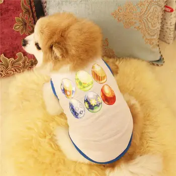 Transer Pet Oblačila Mačka Pes Velikonočni Psa Oblačila Bombaž Telovnik Kuža Kostum Za Majhen Pes 3.8
