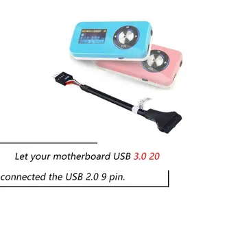 USB 3.0 20 Pin Ženski USB 2.0, 9 Pin matična plošča Moški Podaljšek