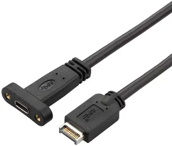 USB 3.1 Vrste E PCI-E, da USB 3.1 Tip C Ženski Gen 2 Podaljšek Profile Bracket