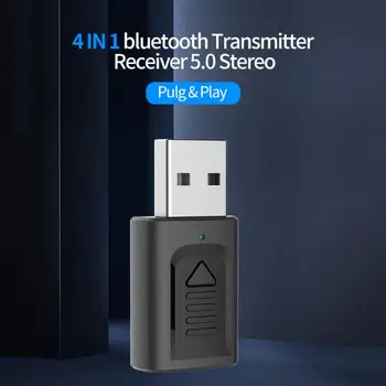 USB Bluetooth 5.0 Oddajnik Sprejemnik TV Zvočnik Slušalke Mini Avto Glasbe Bluetooth Prenašajo 3,5 mm Stereo AUX Brezžični Adapter