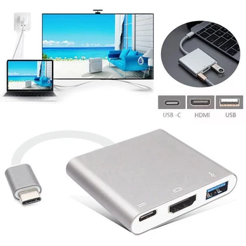 USB C HUB HDMI Adapter Za Macbook Pro,USB Tip C Središče za Hdmi 4K USB 3.0 Vrata Z USB-C Moč Dostava
