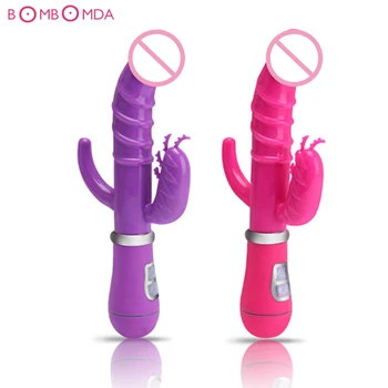 USB Polnilne Dvojni Vibrator,Vaginalne Klitoris Masažni Vibrator,Dildo Vibratorji Za Ženske,G Spot AV Vibrator,Sex Izdelki O3