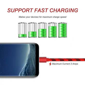 USB Tip C Kabel Hitro Kabel za Polnjenje Tipo C 3m za Xiaomi MI 9 SE Samsung Galaxy a50 A8s A9s A8 A9 A8+ 2018 Asus ZenFone 3 Zoom