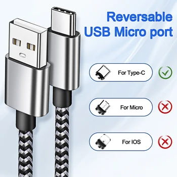 USB Tip C Kabel za Samsung S9 S10 Xiaomi Huawei tip-c 2.4 Cabo tip c kabel Hitro Polnjenje Podatkov Kabel Polnilnika