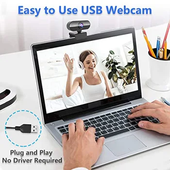 USB Webcam 1080P Kamera z Mikrofonom za Prenosni RAČUNALNIK Video Klic Konferenčni klici LHB99