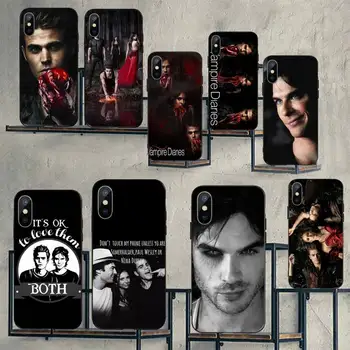 Vampir Dnevniki Primeru Telefon za iPhone 11 12 pro XS MAX 8 7 6 6S Plus X 5S SE 2020 mini