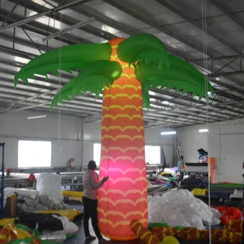 Velikan živo projektiranja napihljivi palme z led luči in daljinski upravljalnik za dogodek, poroko, zabavo dekoracijo