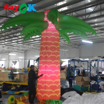 Velikan živo projektiranja napihljivi palme z led luči in daljinski upravljalnik za dogodek, poroko, zabavo dekoracijo