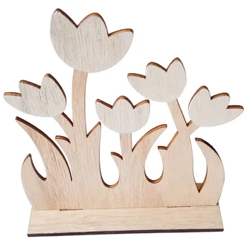 Velikonočni Lesene Cvet Ustvarjalno Dekoracijo Doma Namizni Dekor Ornament Otroci Darilo