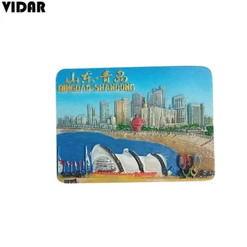 VIDAR Hladilnik Magnet Tianjin Turistični Spominek Scensko Področje Eksplozivnih 3D Smolo Magnet