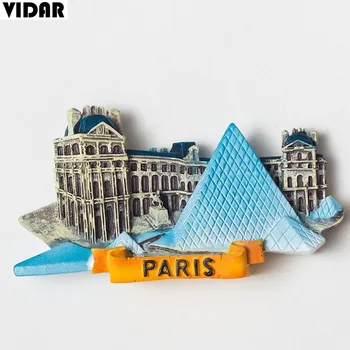 VIDAR Nordijska Francija Ustvarjalne Potovanja Spominkov Louvre Eifflov Stolp Krajine Nalepke Smolo Hladilnik Magnet