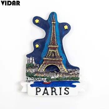 VIDAR Nordijska Francija Ustvarjalne Potovanja Spominkov Louvre Eifflov Stolp Krajine Nalepke Smolo Hladilnik Magnet