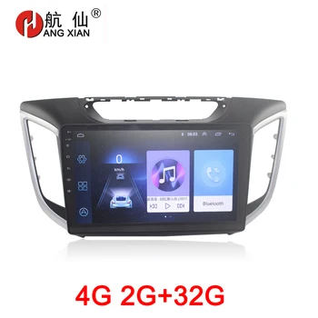 VISI XIAN 2 din avtoradia za Hyundai ix25 CRETA leta ali 2016 avto dvd predvajalnik, GPS navigacija avto opremo z 2G+32 G internet 4G
