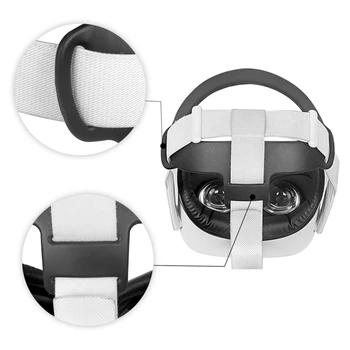 VR Čelada Glavo Trak, Pena Tipke Za Oculus Quest 2 VR Slušalke Pritiska za lajšanje Glavo Blazine Mat Quest2
