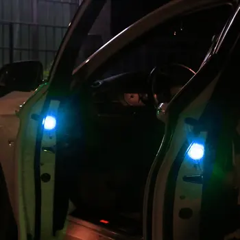 Vrata avtomobila opozorilna Lučka 3 LED Aolvo Utripajoča opozorilna Lučka vgrajeni Magnetni Senzor Proti Trčenju Vrata opozorilna Lučka
