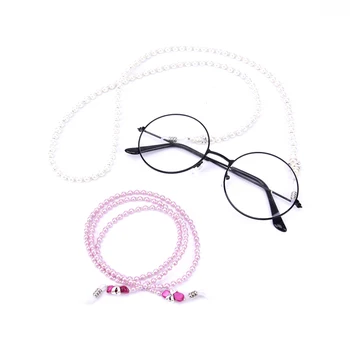Vroče Moda, Imitacije Biserov Kroglice Sončna Očala Eyeglass Napeljite Kabel Verige Vratu Držite Trak Nova