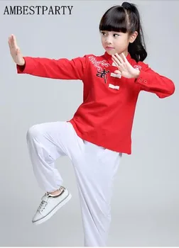 Vroče otrok Uspešnosti oblačila kungfu borilne veščine enotno fantje, dekleta, otroci wushu kostume, tai chi oblačila, ki AMPARTY