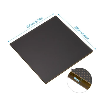 VROČE-Platforma Steklo Aluminij Površina Ogrevanih Posteljo Hotbed 12V z Žice Kabel za Anet A8 A6 za Edaja 3 Pro 3D Tiskalnik
