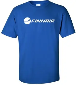 Vroče Prodajo Fashion Finnair Letnik Logotip Finska Letalska Družba T-Shirt Priložnostne Tee Majice