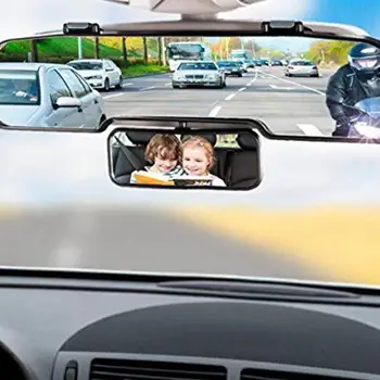 Vrtljiv Avto Ogledala Dvakrat Rearview Mirror 2 V 1, Širokokotni Pogled Od Zadaj Otroka Rearview Avto Notranje Ogledalo Rearview Dodatki