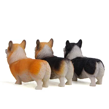 Welsh Corgi Pes Model Akcijskega Slika Corgi Simulacije Živalskih Figur Zbirka Miniature Otroci Igrače za Otroke Darila