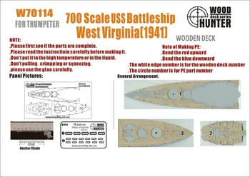 West Virginia, leseni kabini, s trobento 05771 Ladje Sestavljanje modela
