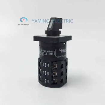 Yaming električni rotacijski prehod cam mini stikalo 3 faze 3 položaj majhen tok 5A 660V Proizvajalec YMW26-5D404/3B