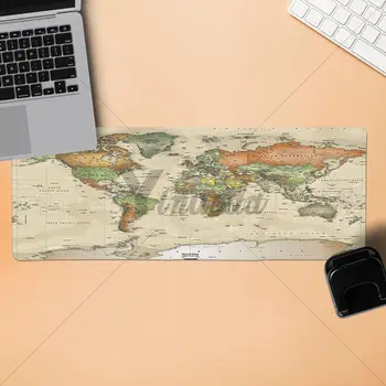Yinuoda zemljevidu sveta Silikonsko Blazinico, da Igra Miš Velikost za 30x90cm in 40x90cm Gaming Mousepads