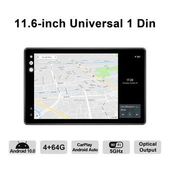 Za 11,6 Palca Autoradio 1 Din Android 10 Avto Radio Stereo Univerzalno Vodja Enote HD 1920*1080 GPS Navigacija 4G Carplay Bluetooth OBD2