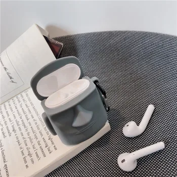 Za Apple Airpods1 / 2 za airpods pro primeru Bluetooth Slušalke Smešno Srčkan Silikonski Slušalke Primeru Zaščitno folijo